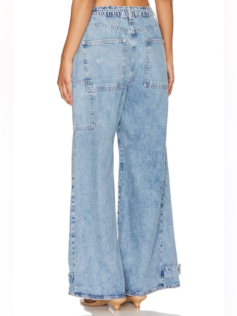 We The Free Light Blue Wide Leg Flare Jeans